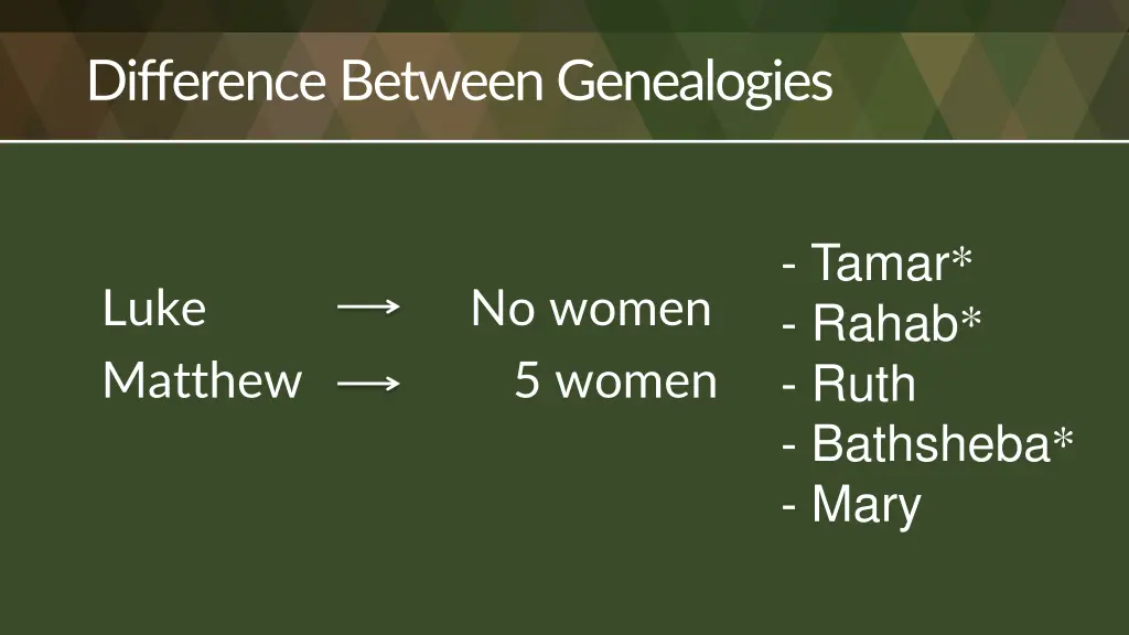 difference between genealogies 3