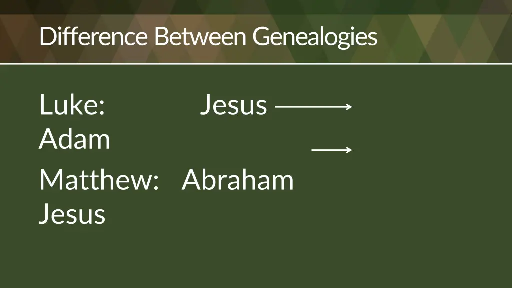 difference between genealogies