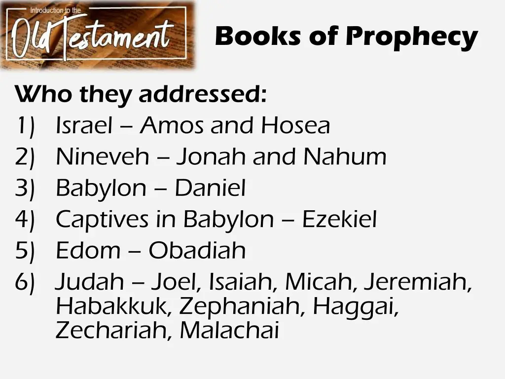 books of prophecy 3