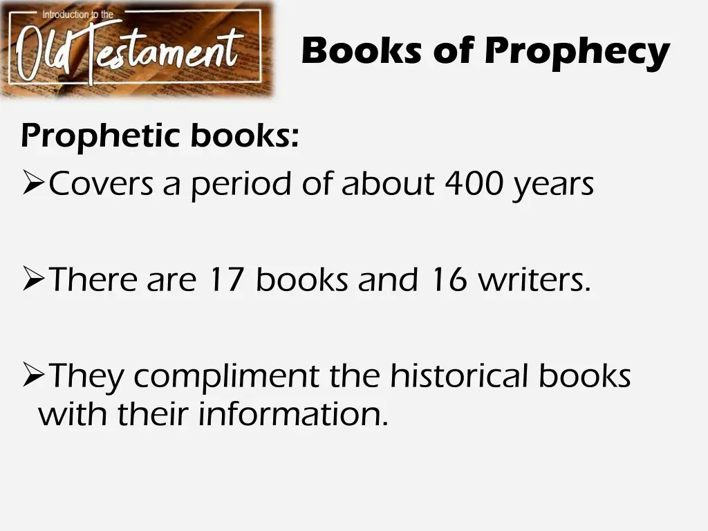 books of prophecy