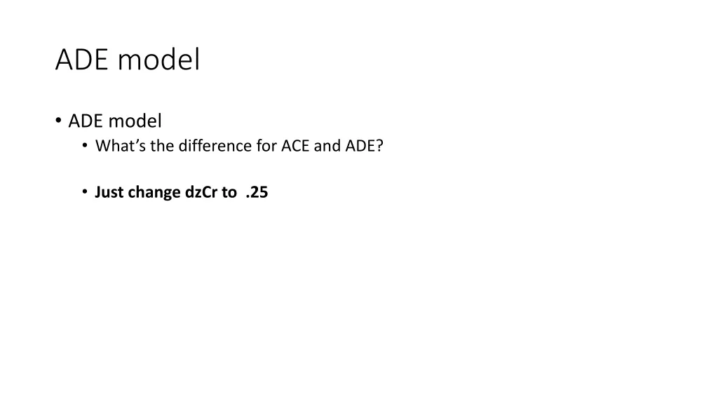 ade model