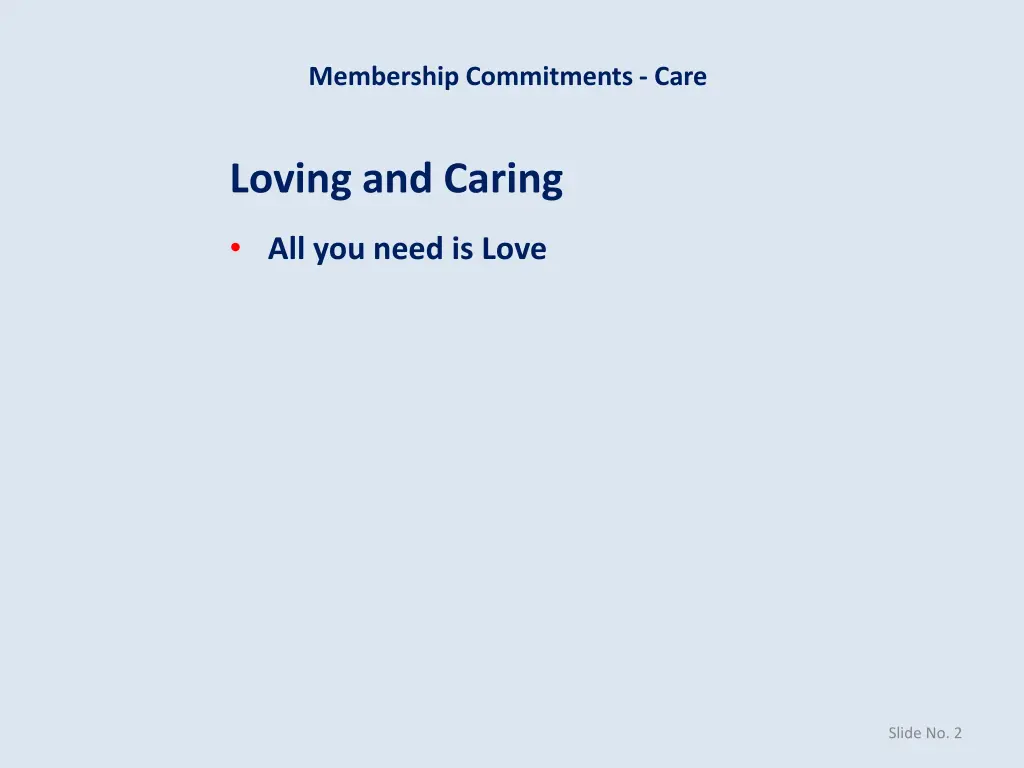membership commitments care 1