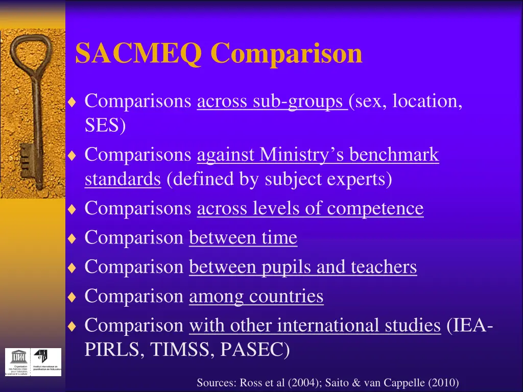 sacmeq comparison
