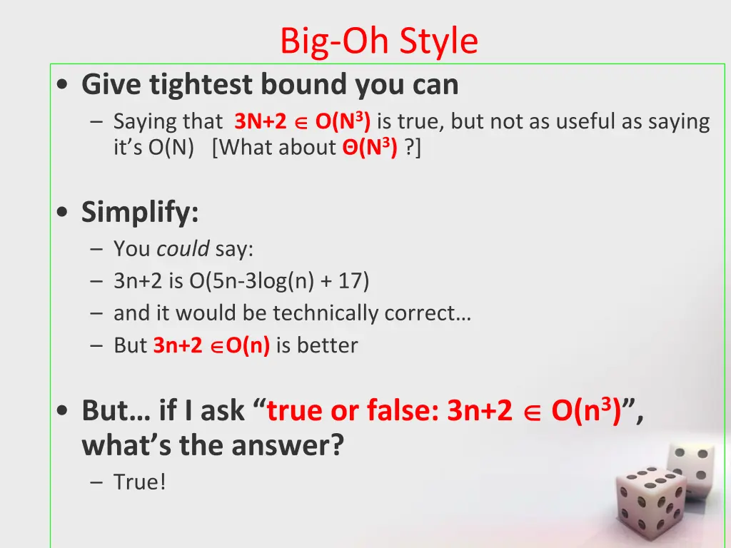 big oh style