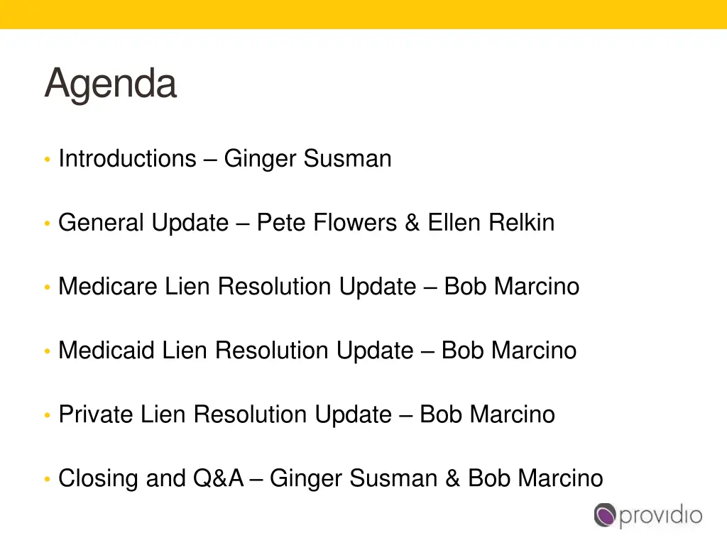 agenda