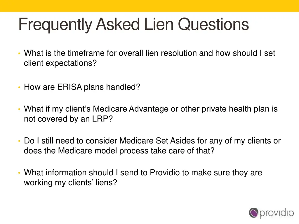 frequently asked lien questions 1