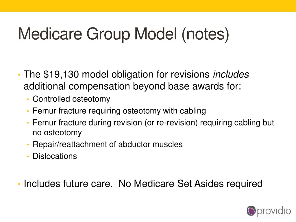 medicare group model notes