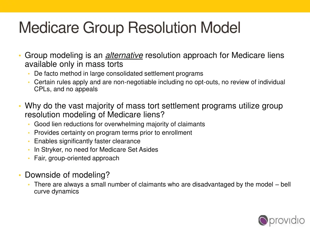 medicare group resolution model