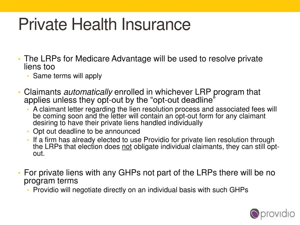 private health insurance