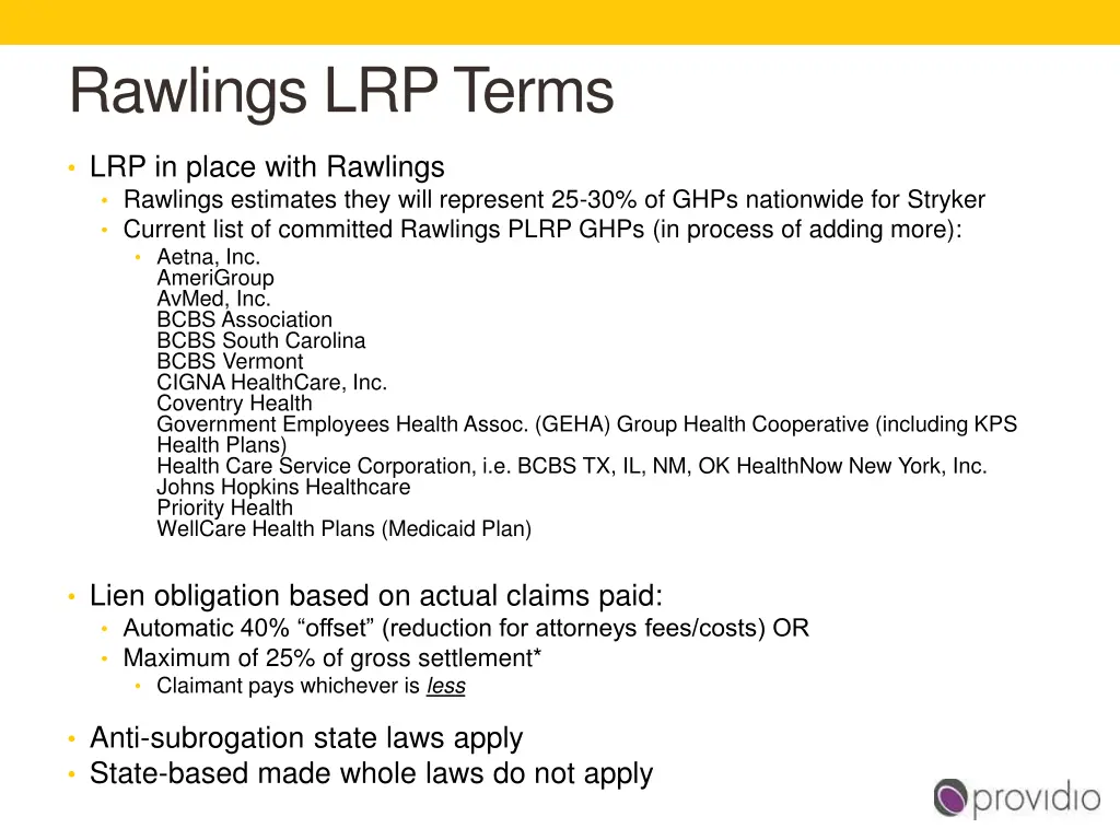 rawlings lrp terms