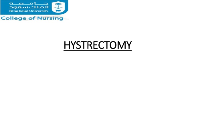 hystrectomy hystrectomy