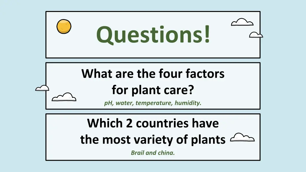 questions