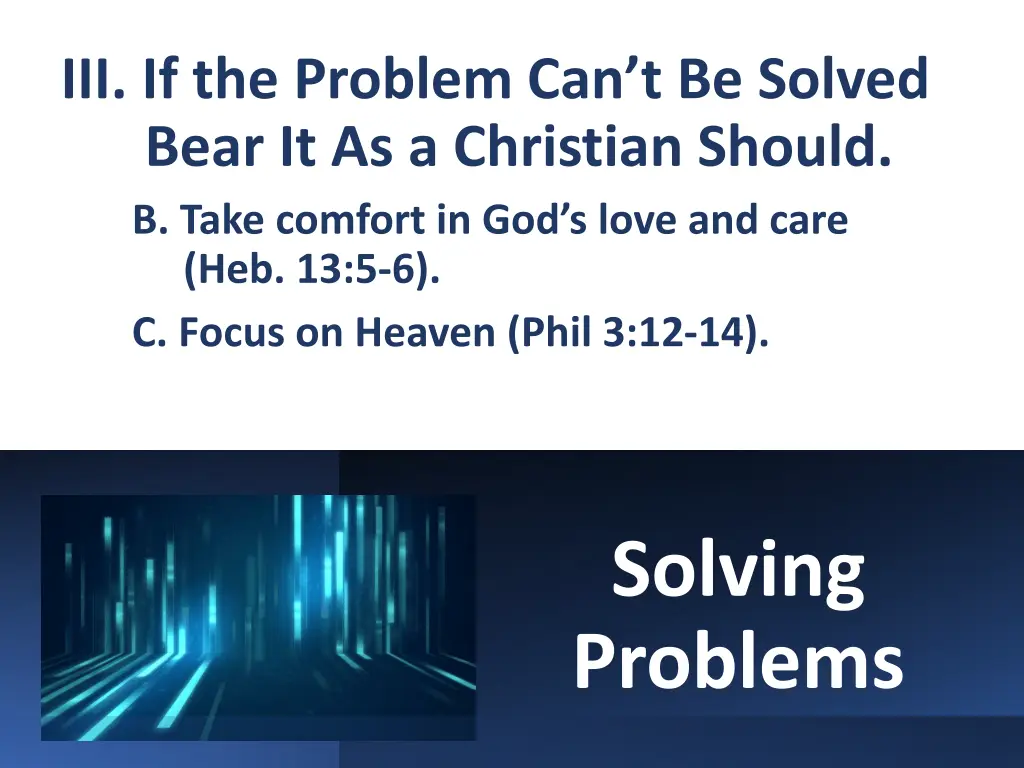 iii if the problem can t be solved bear 1
