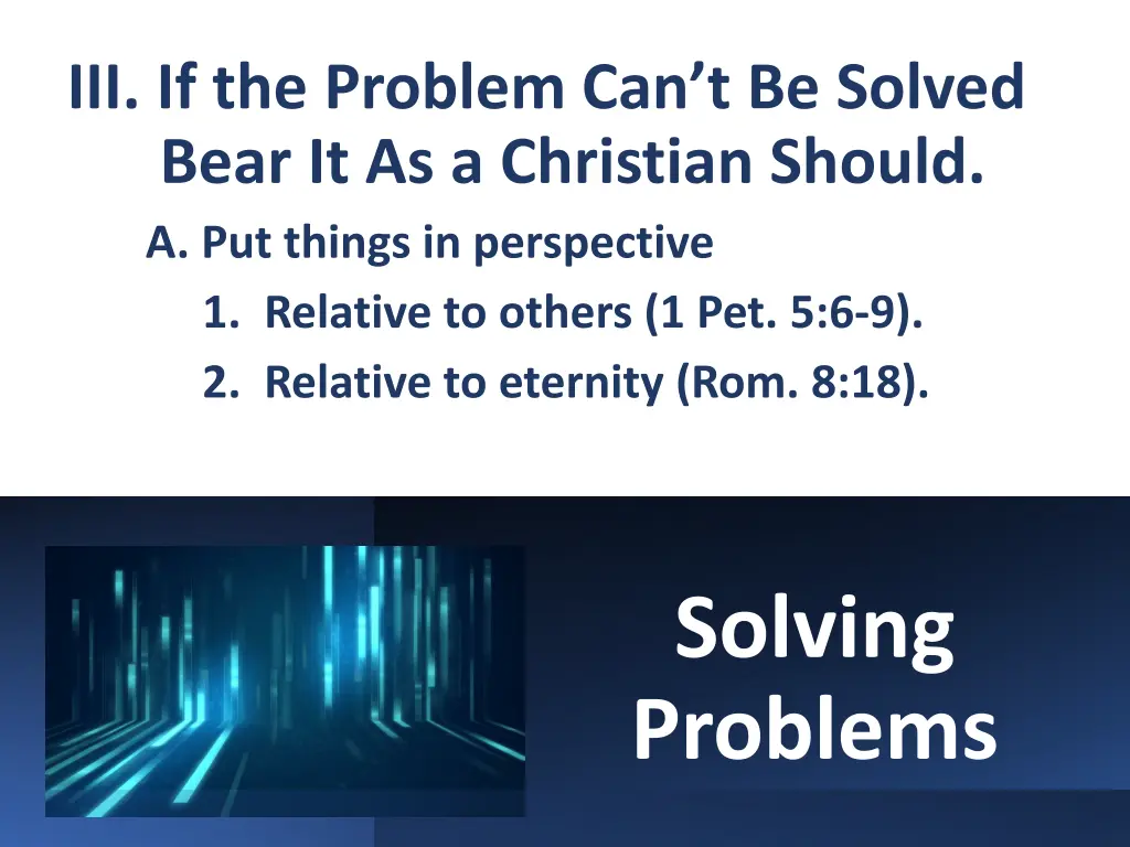 iii if the problem can t be solved bear