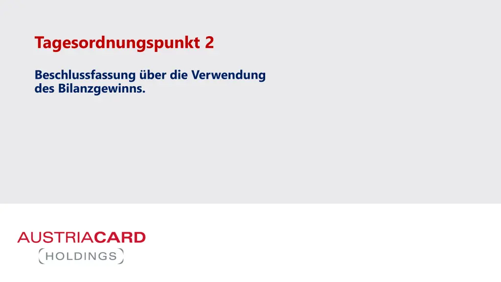 tagesordnungspunkt 2