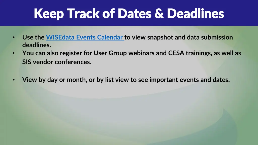 keep track of dates deadlines keep track of dates