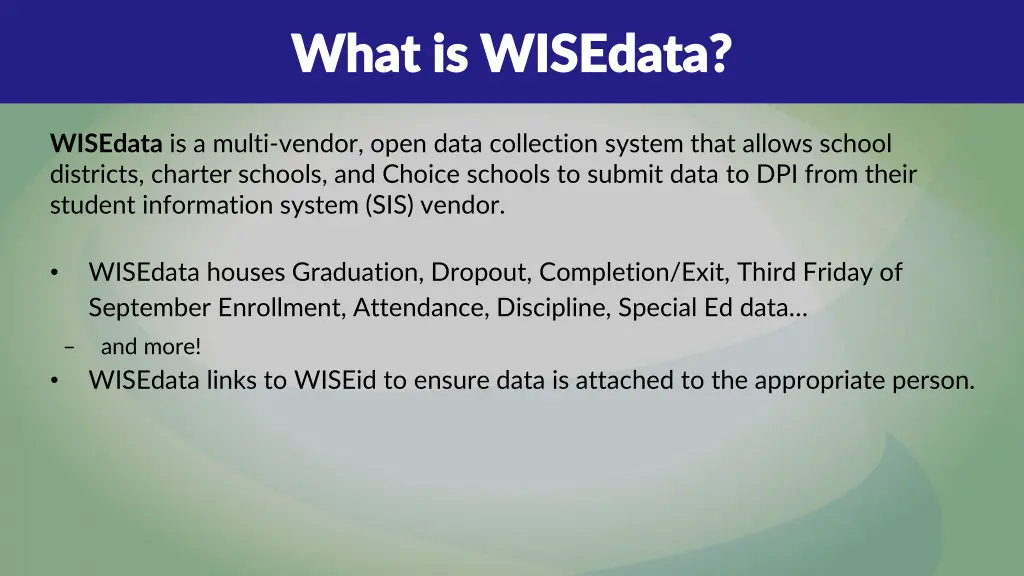 what is wisedata what is wisedata