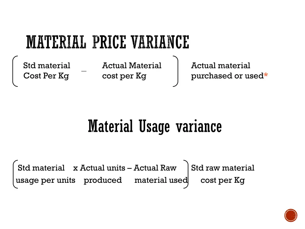 material price variance