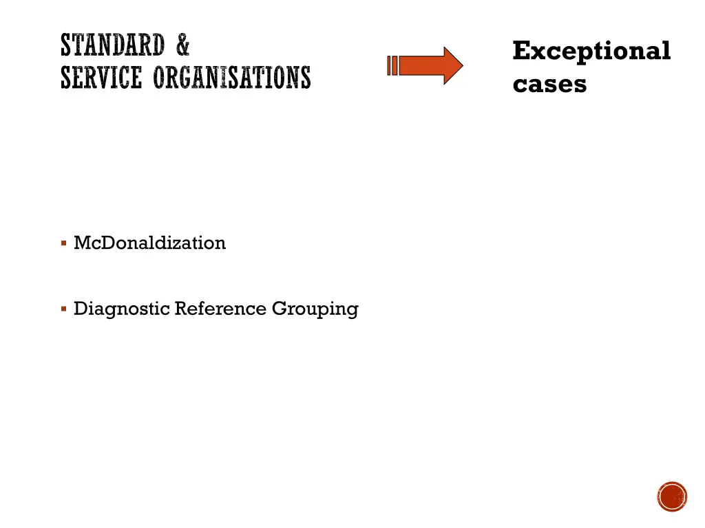 standard service organisations