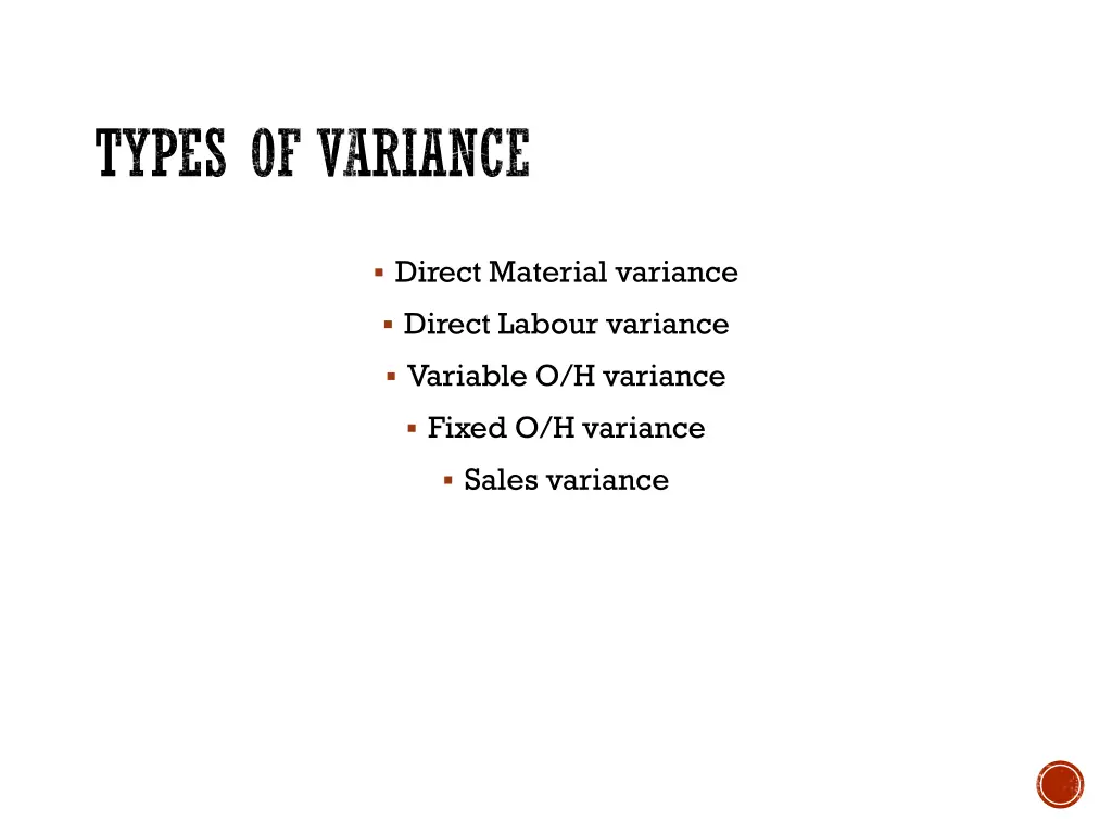 types of variance