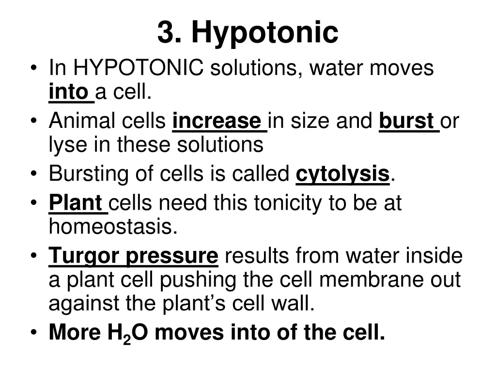 3 hypotonic