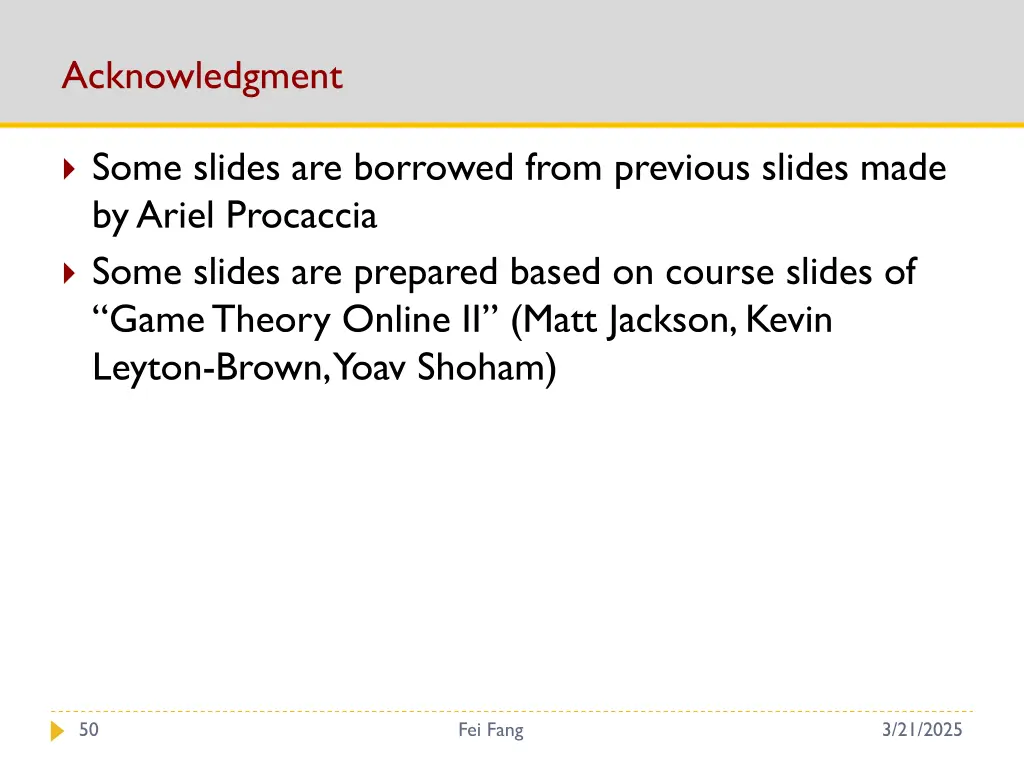 acknowledgment
