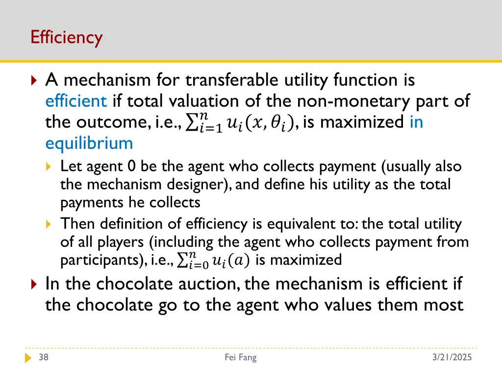 efficiency