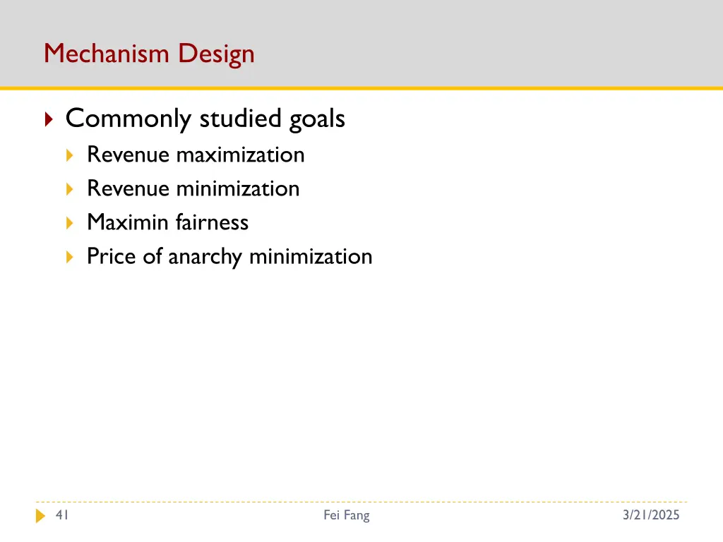 mechanism design 2