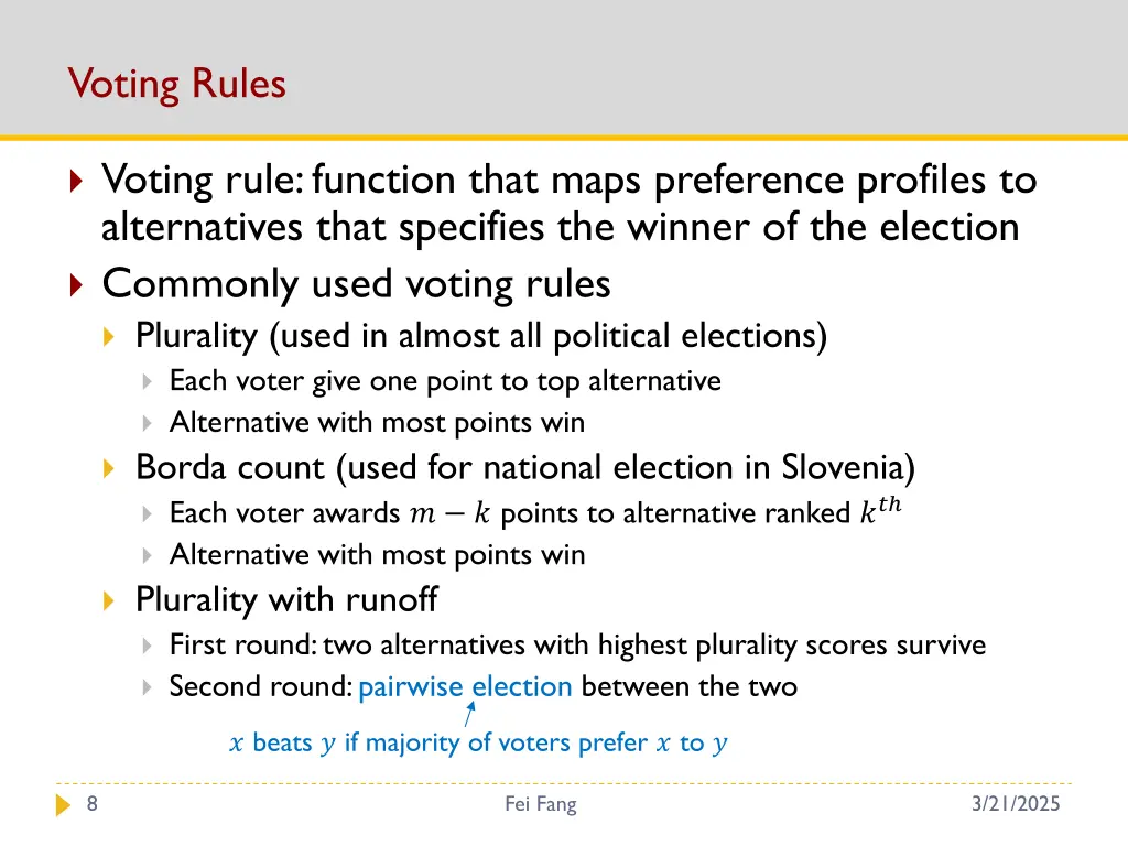 voting rules