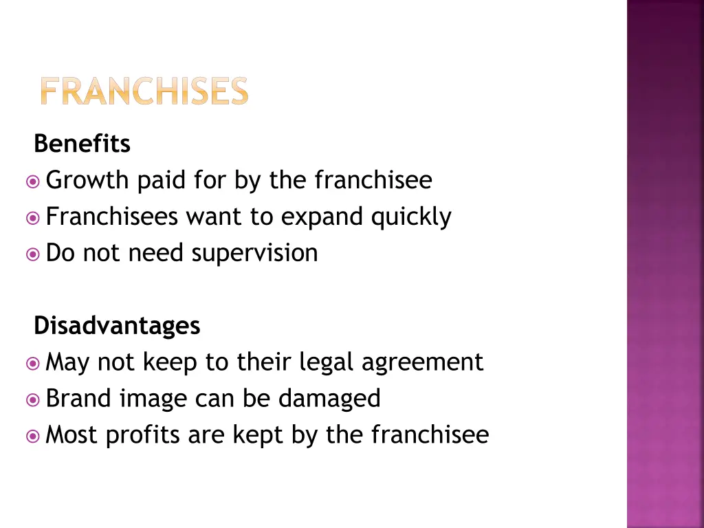 franchises