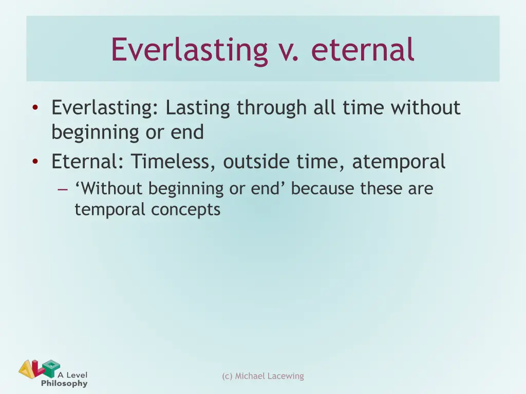 everlasting v eternal