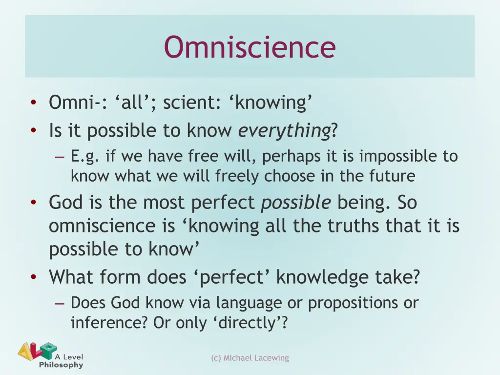omniscience