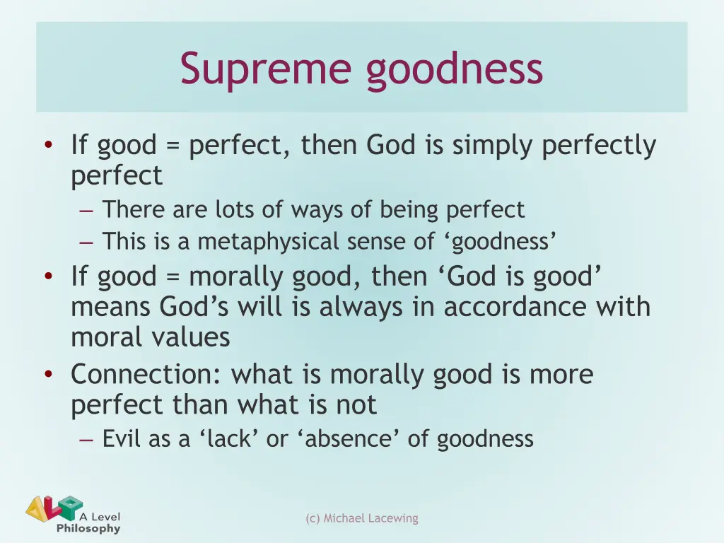 supreme goodness