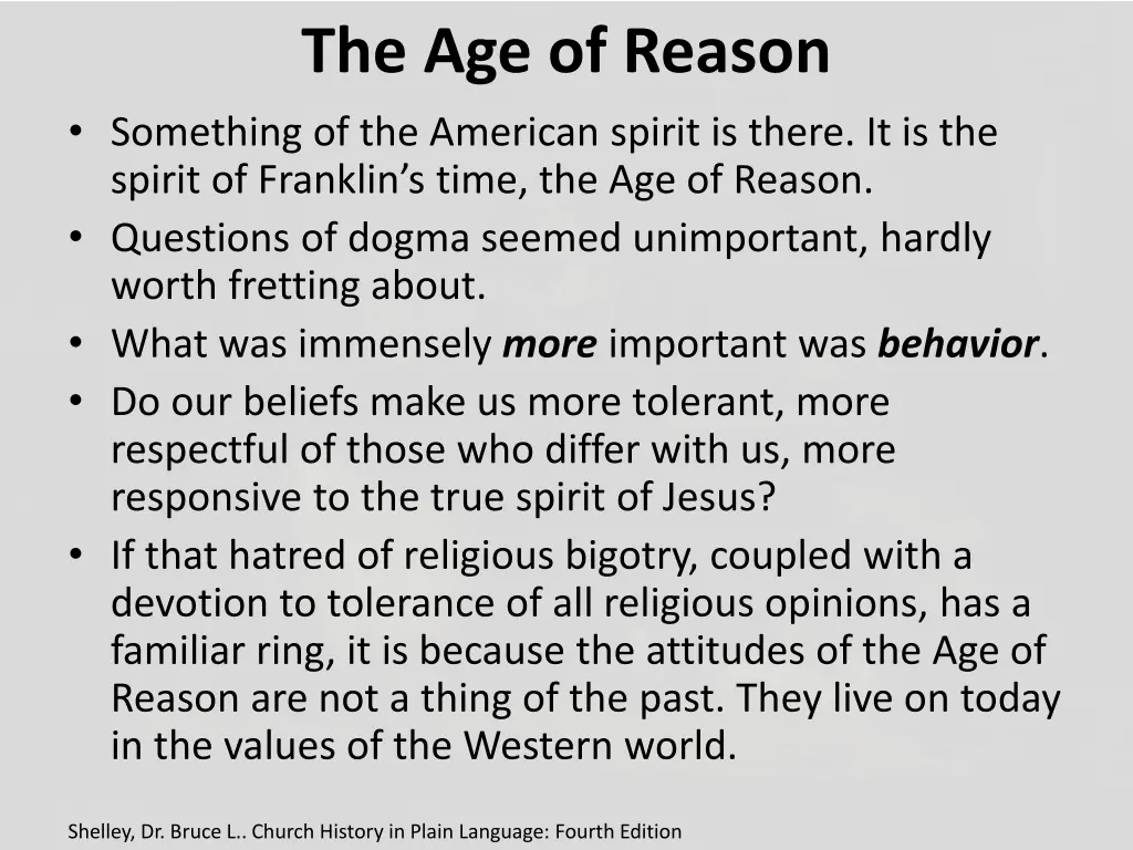 the age of reason something of the american