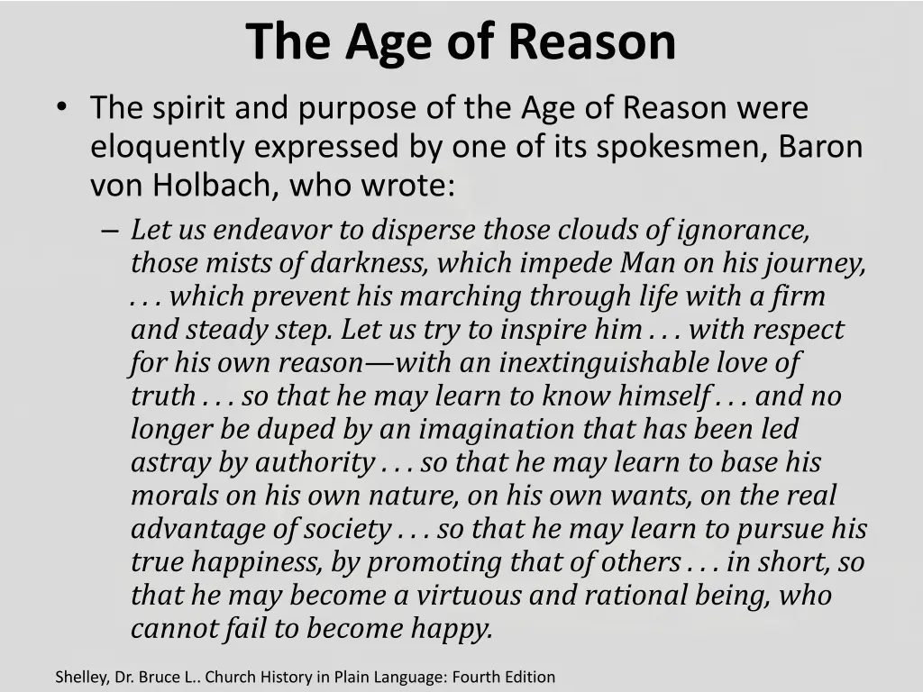 the age of reason the spirit and purpose