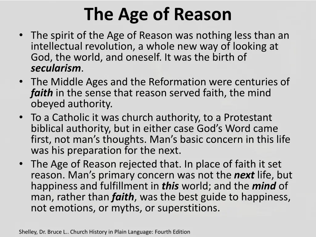 the age of reason the spirit of the age of reason