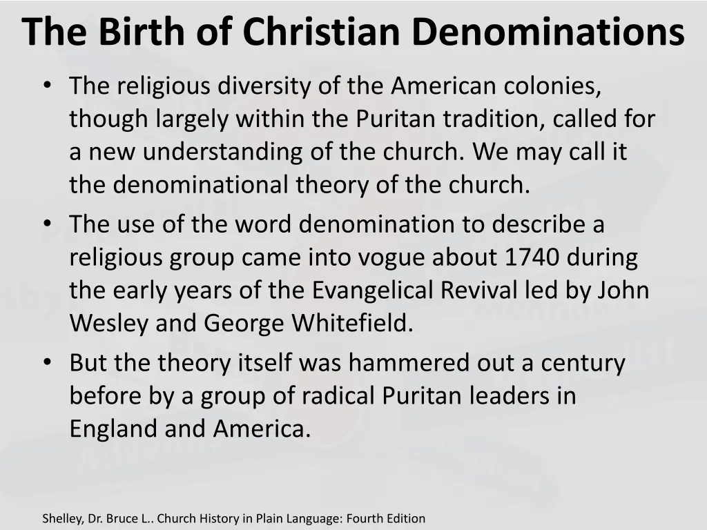 the birth of christian denominations 1