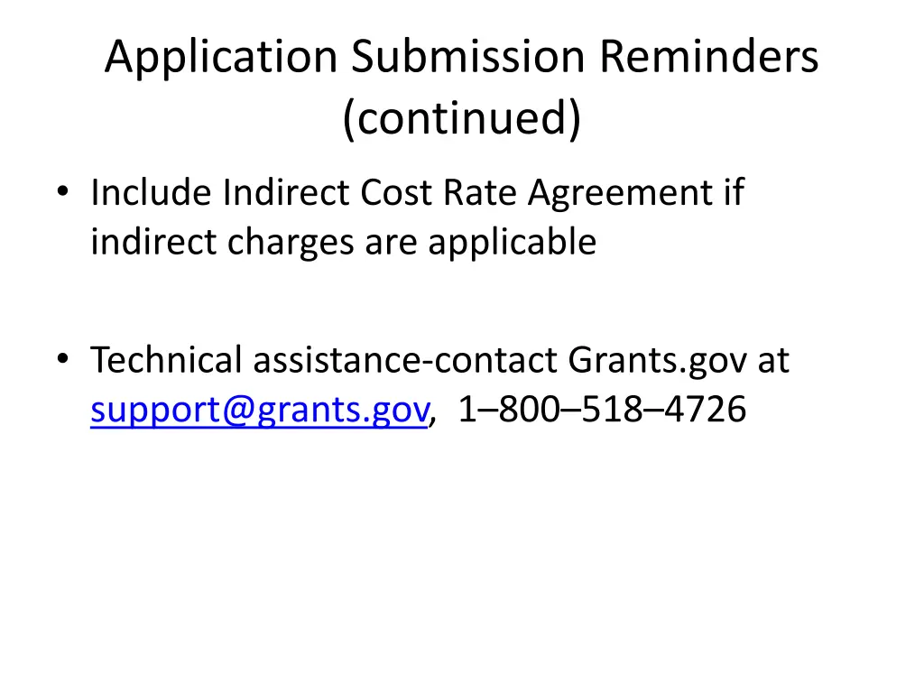 application submission reminders continued 1
