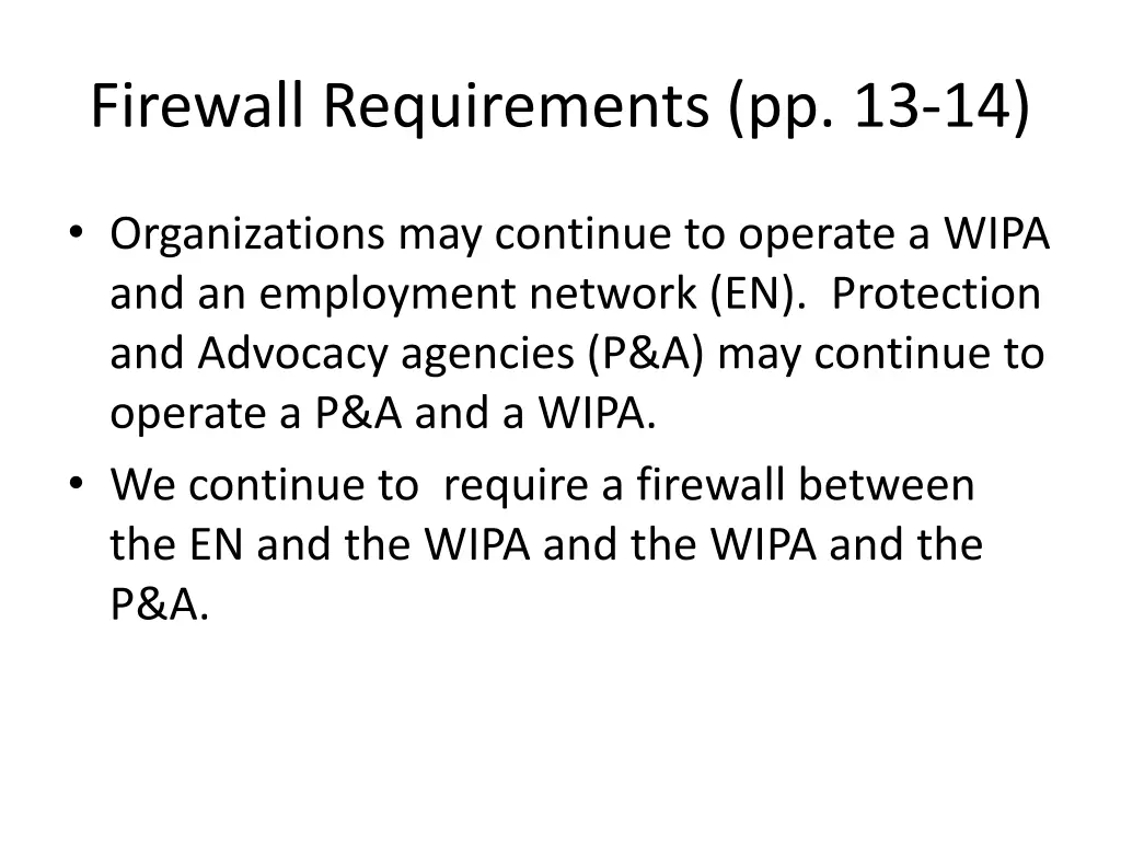 firewall requirements pp 13 14