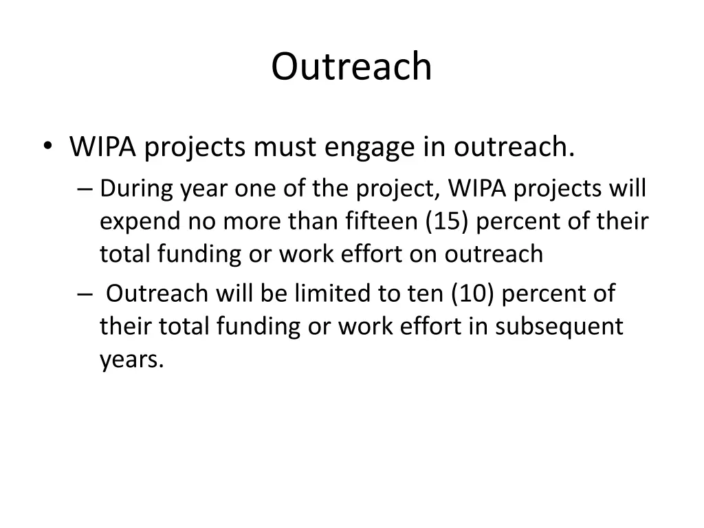 outreach