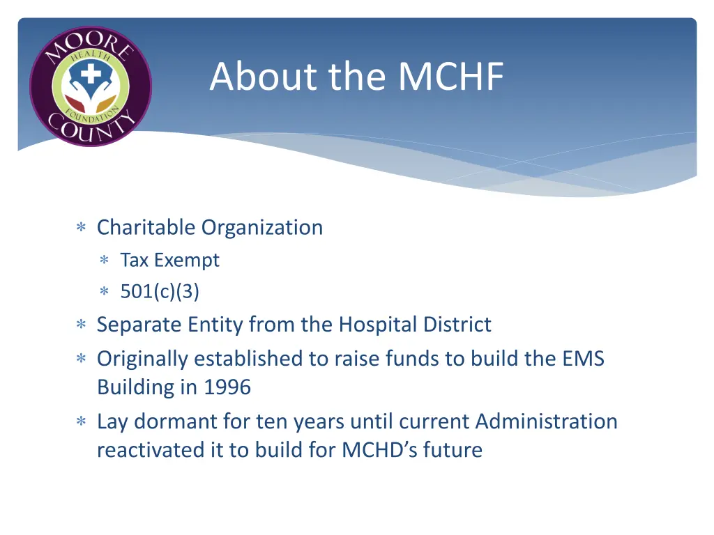 about the mchf