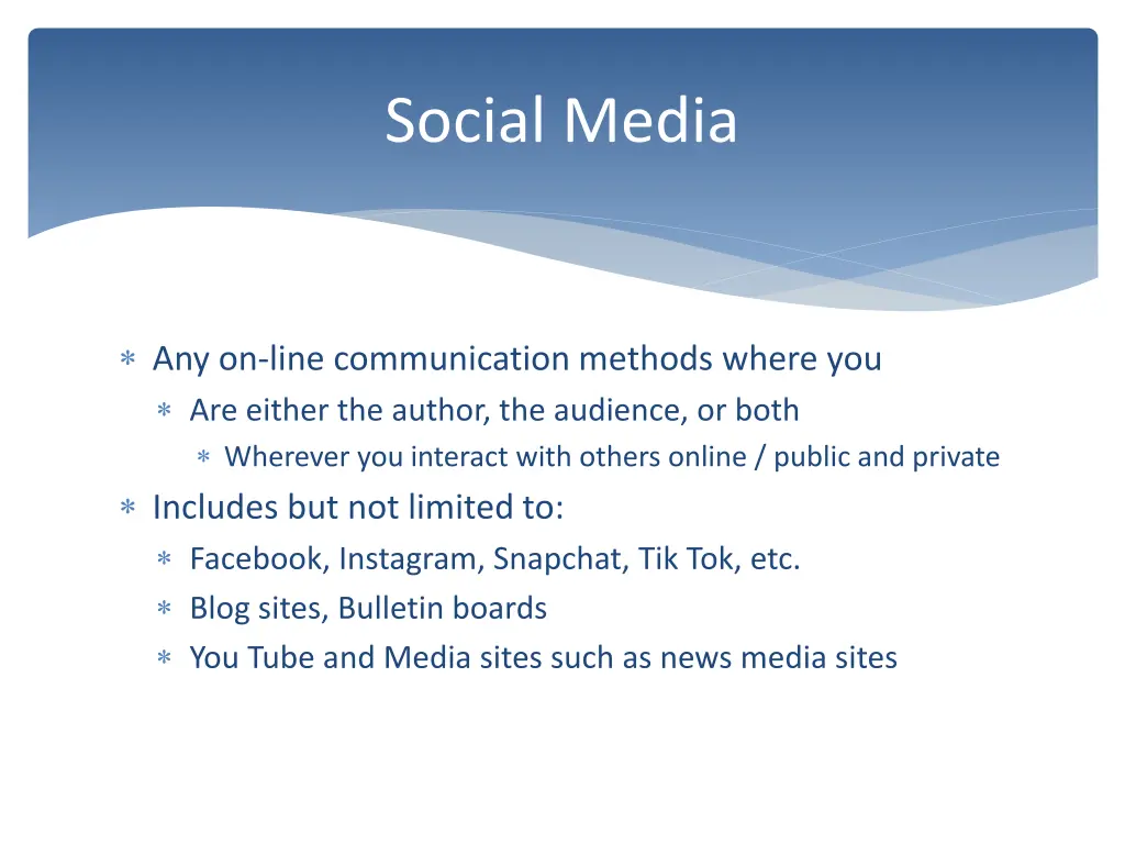 social media
