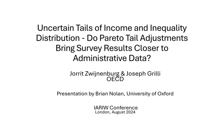 uncertain tails of income and inequality