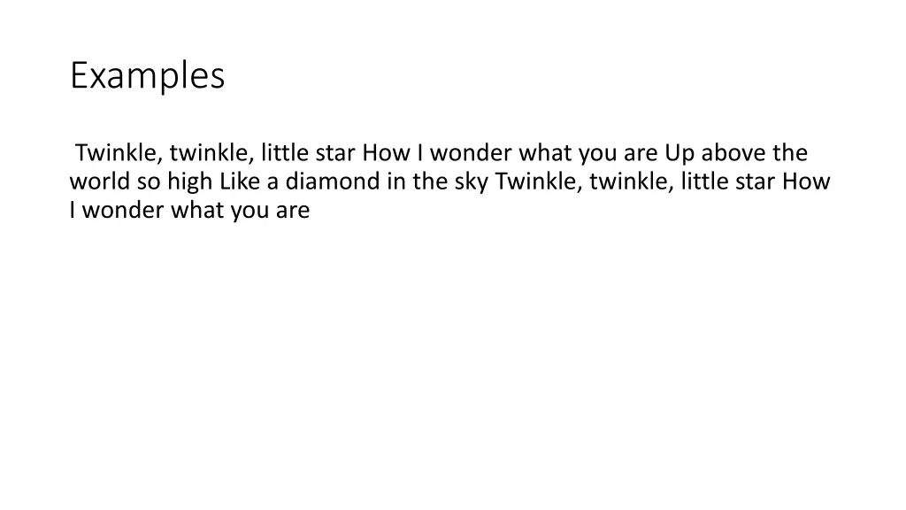 examples