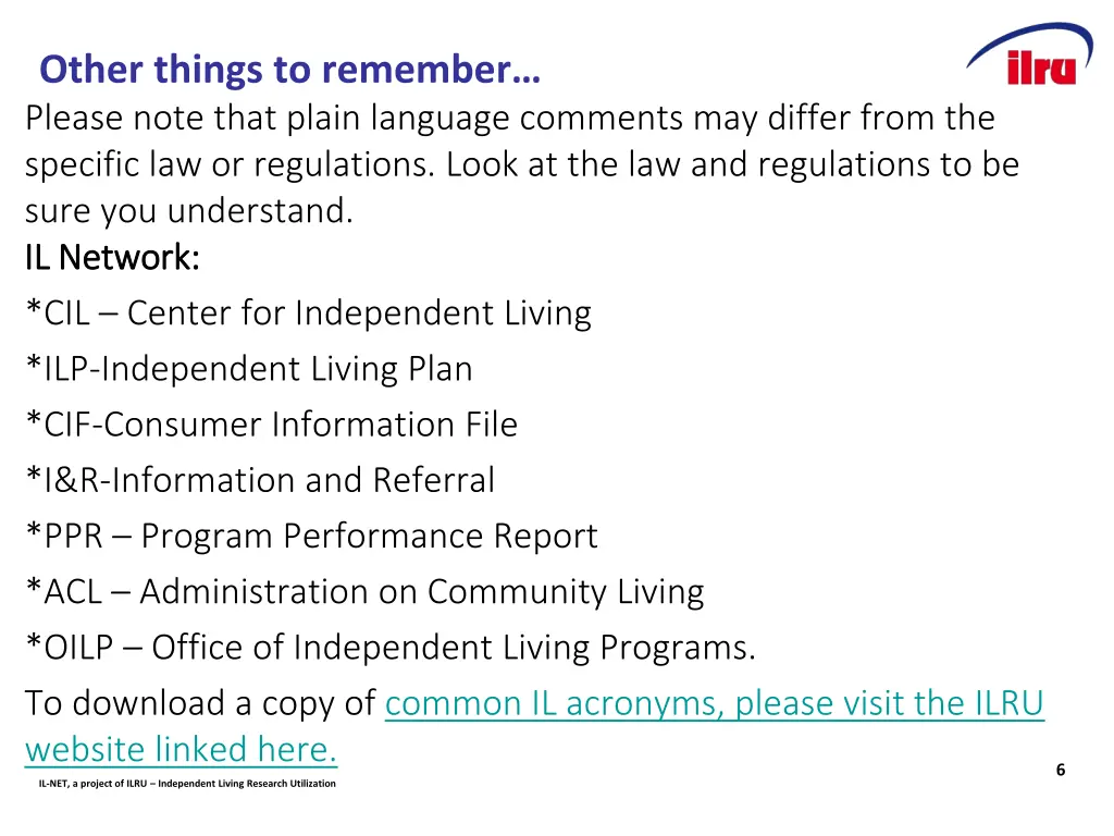 slide 6 other things to remember please note that