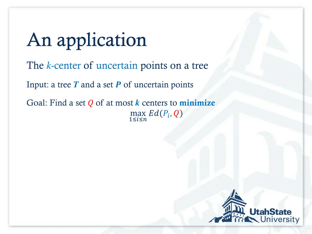 an application