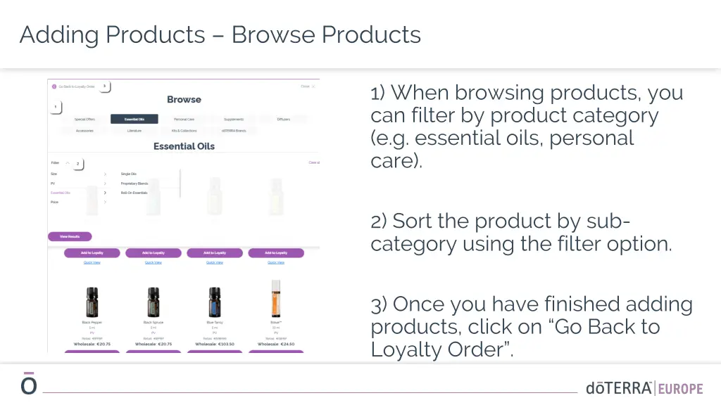 adding products browse products 1