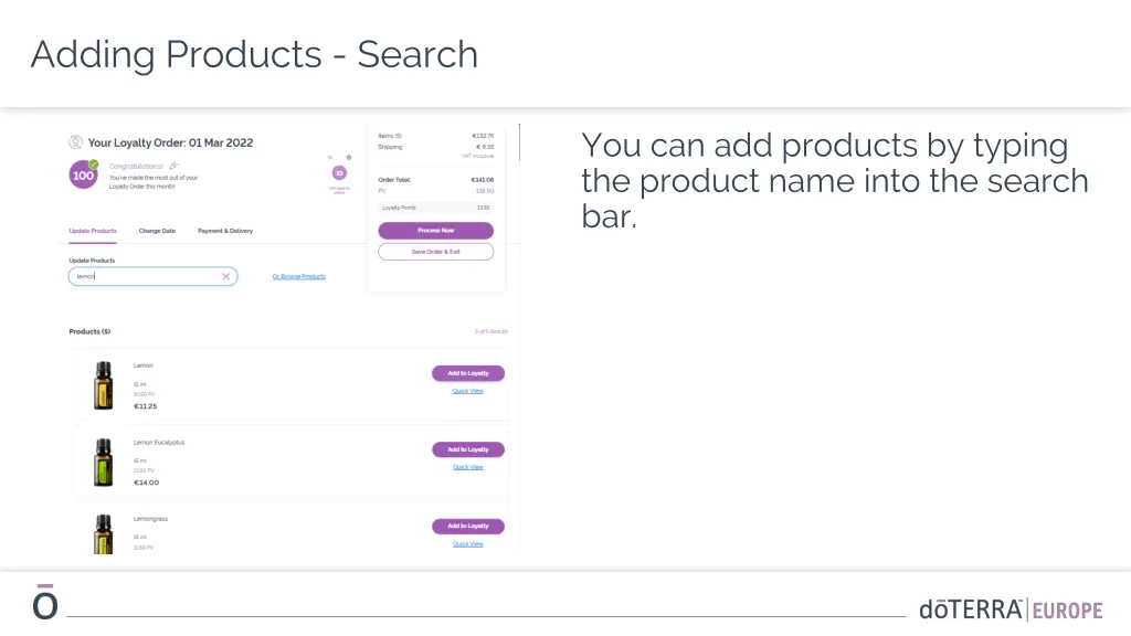 adding products search