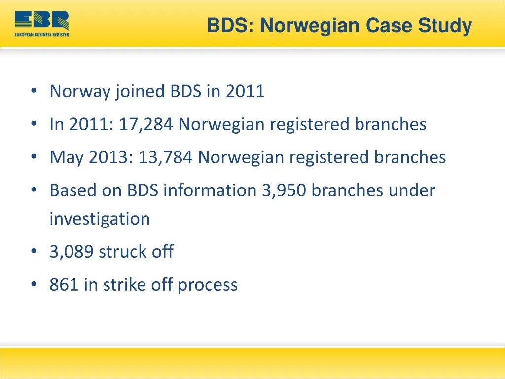 bds norwegian case study