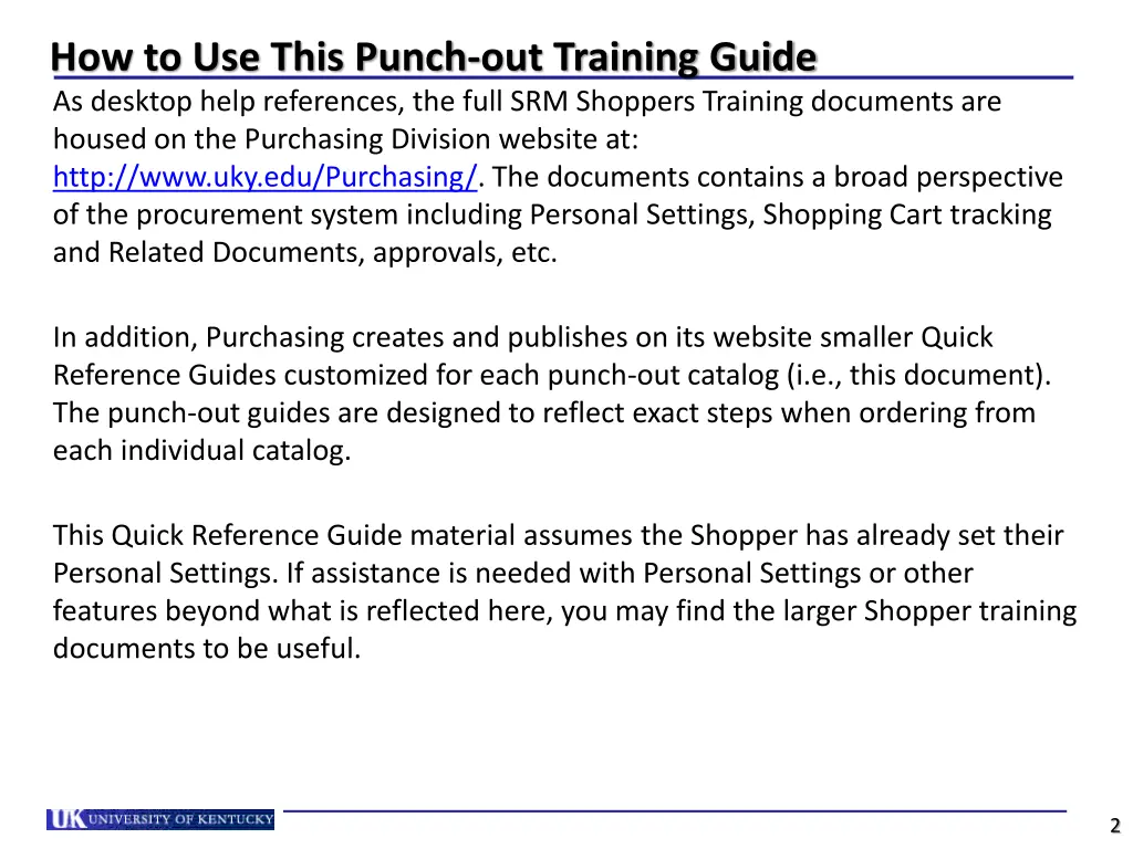 how to use this punch out training guide